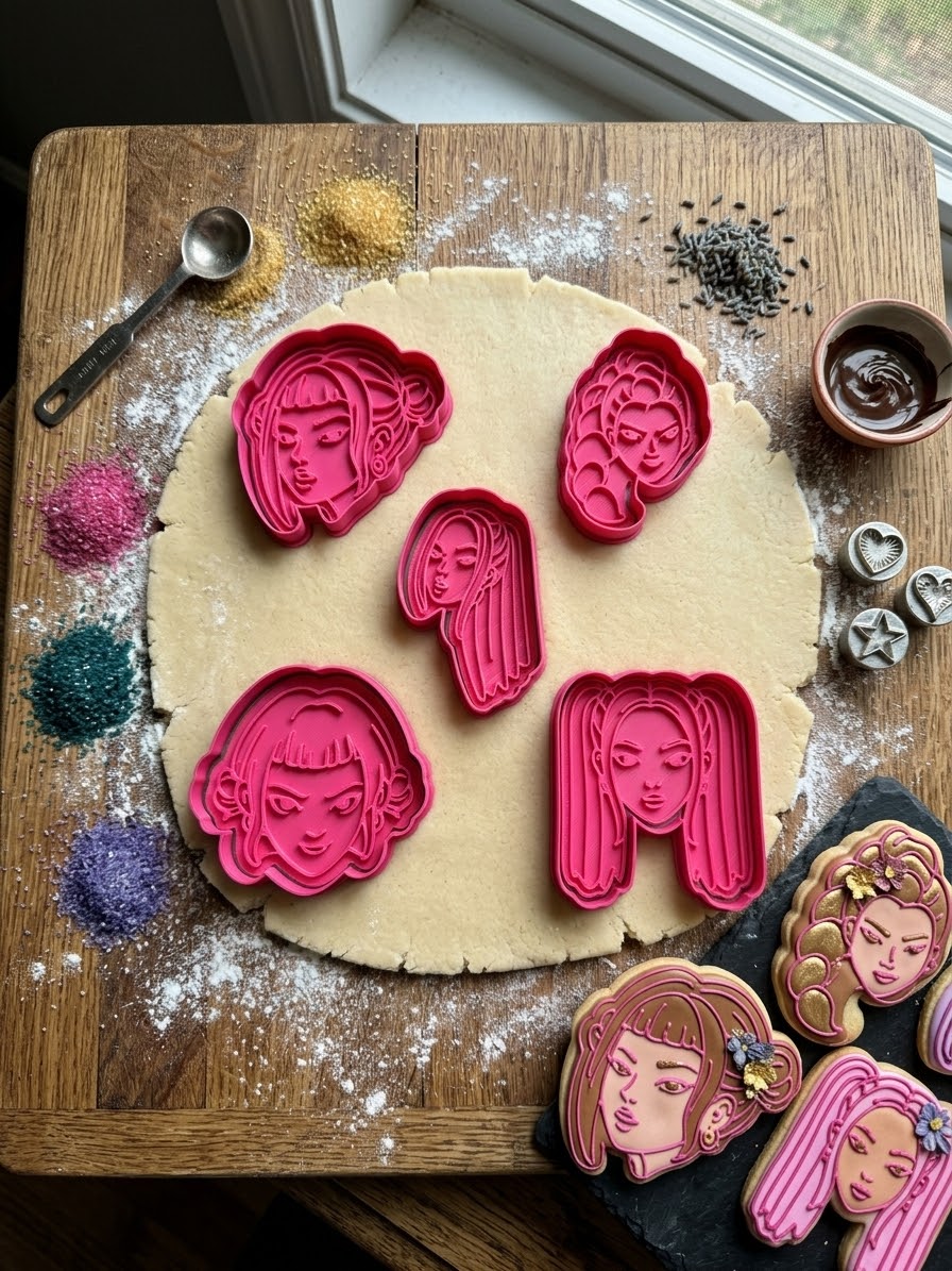 Emporte-pièces à empreinte – Visages stylisés