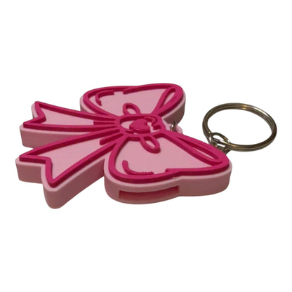 Porte-clés ouvre-canette – Nœud rose