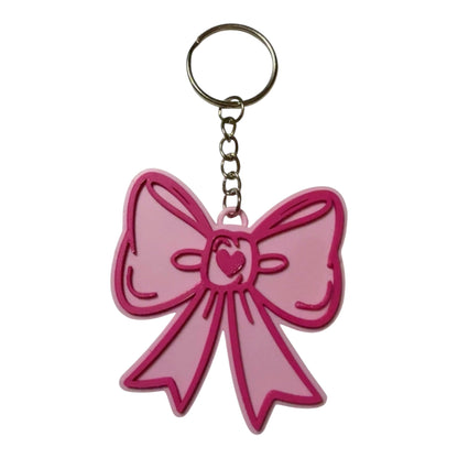 Porte-clés ouvre-canette – Nœud rose